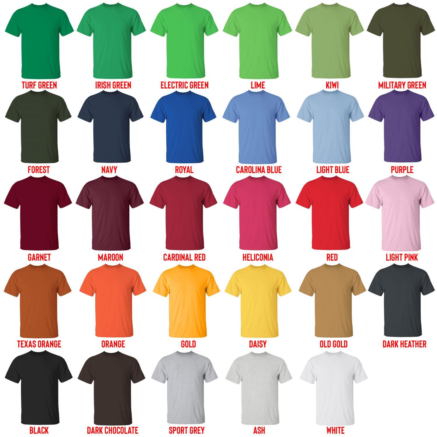 t shirt color chart - Elden Ring UK Shop