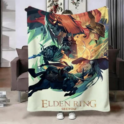 Elden Ring Colorfull Throw Blanket