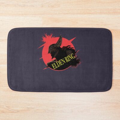 Elden Ring Red And Black Retro Design Bath Mat