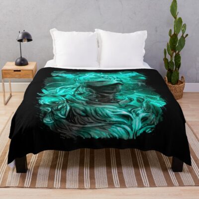 Elden Ring Tarnished Green Throw Blanket