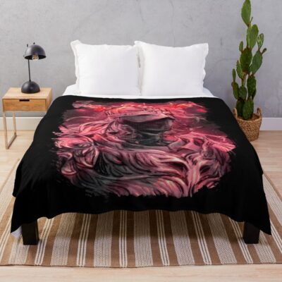 Elden Ring Tarnished Red Throw Blanket