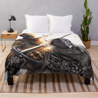 Ashen One And The Tarnished Throw Blanket