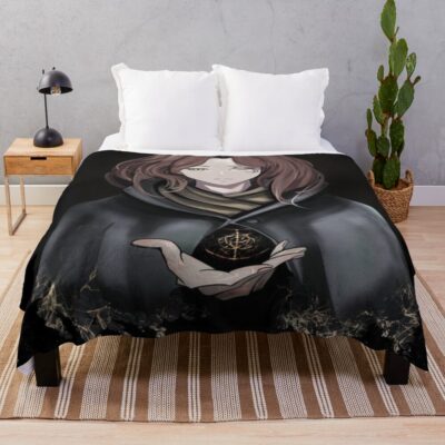 Elden Ring Melina Retro Throw Blanket