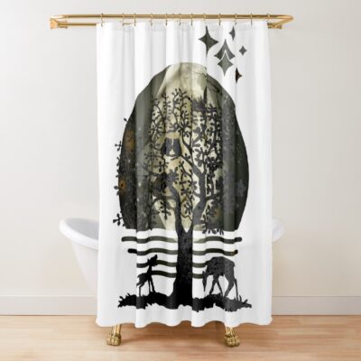 Elden Ring Deer Shower Curtain