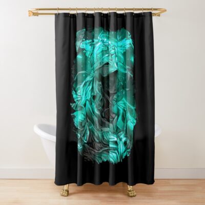 Elden Ring Tarnished Green Shower Curtain