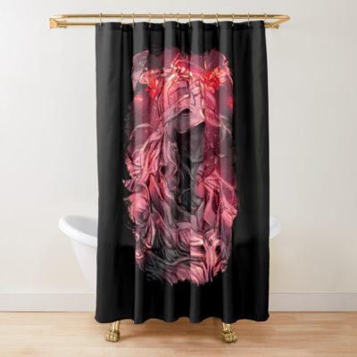 Elden Ring Tarnished Red Shower Curtain