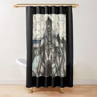 Elden Ring Pontiff Knight Shower Curtain