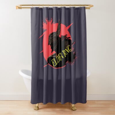 Elden Ring Red And Black Shower Curtain
