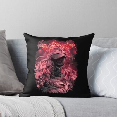 Elden Ring Tarnished Red Throw Pillow