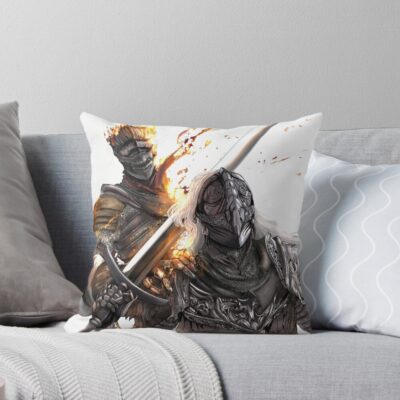 Ashen One And The Tarnished Throw Pillow